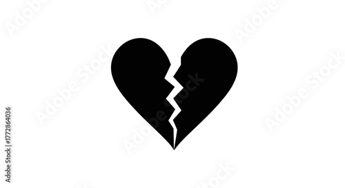 Symbolic Representation of a Broken Heart Emotional Pain and Relationship Loss