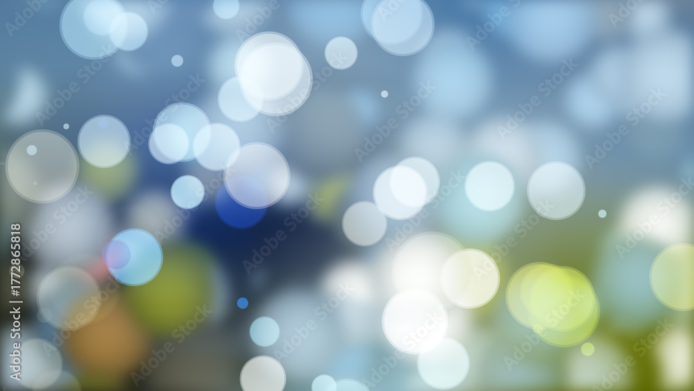 Fototapeta premium 4K colorful blurred background with bokeh lights.