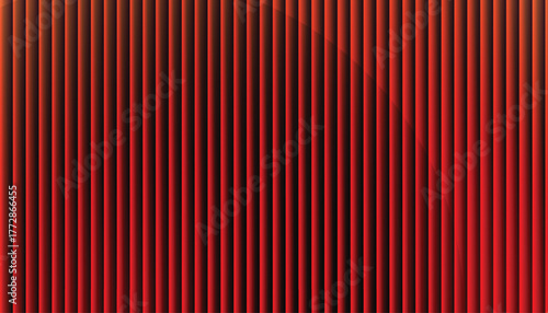 Abstract red and orange vertical stripes on dark with glowing ribbed 3D gradient texture; modern tech backdrop for banners, headers, wallpapers