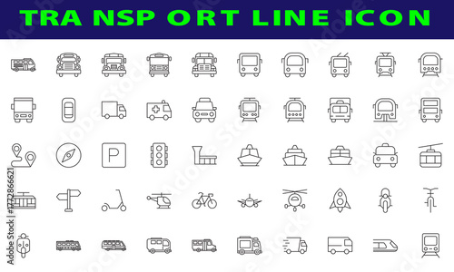 Transport icons Set