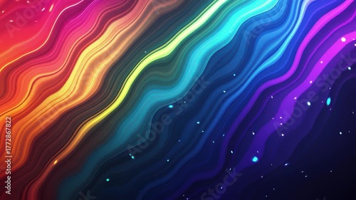 Abstract colorful vector wave pattern design with blue, green, and pink bubbles creating a seamless water texture illustration for a modern backdrop wallpaper