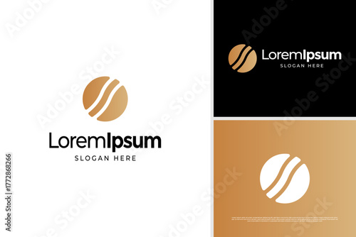 Abstract circle icon logo design template