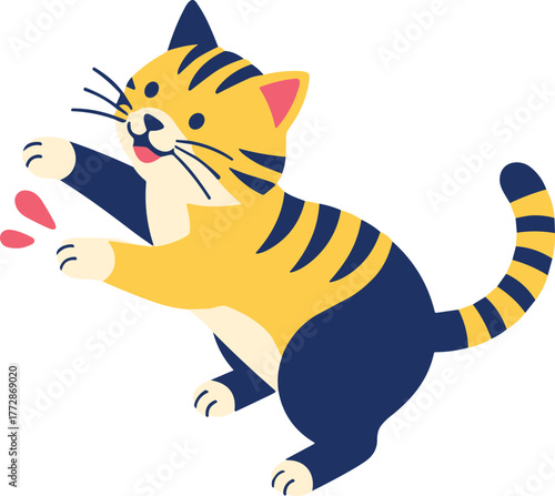 アイソメトリック犬と猫のベクターアイコンセット – 立体的ペットイラスト素材.