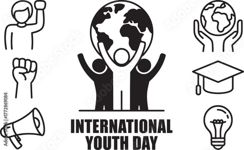 International Youth Day celebrating young people global impact social change education growth light
