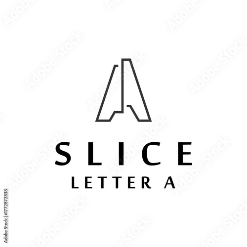 Monogram logo with letter A