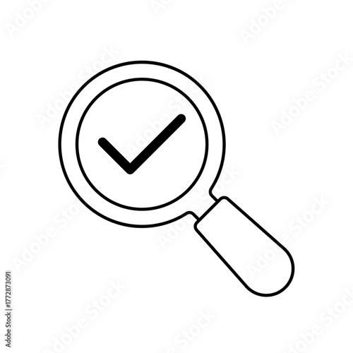 Find icon outline editable stroke line drawing eps