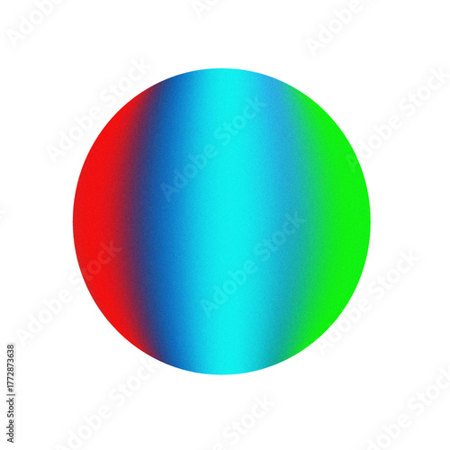 Colorful glossy 3D sphere orb on white background