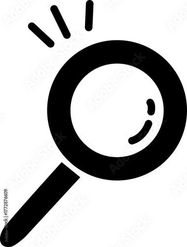 探す・調べる・検索をテーマにした、手描き風で親しみやすい虫眼鏡アイコン素材｜ポップで使いやすいベクターイラスト