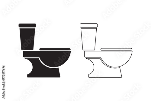 Vector toilet icons design