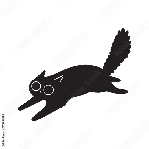 Black Cat Silhouette Vector Art Collection