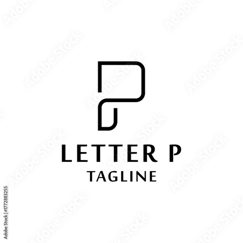 Monogram logo with letter P