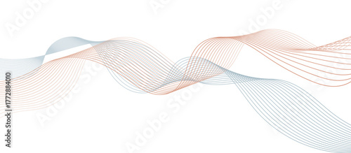 light colors wave background with blended abstract flowing design. modern fluid waves with smooth curve effect.