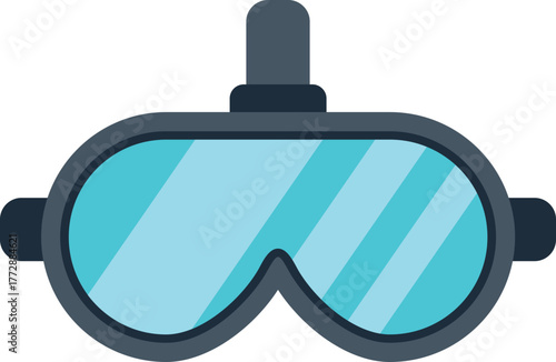 Diving mask with snorkel, designed for underwater exploration, featuring a secure fit and clear lenses for optimal visibility