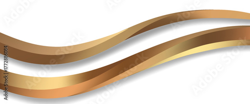 vector illustration white color and gold color curve waves and lines abstract geometric digital background design template, use for card,wallpaper and cover.