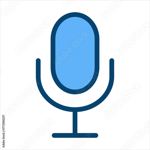 Microphone Single Icon Vector Collection 