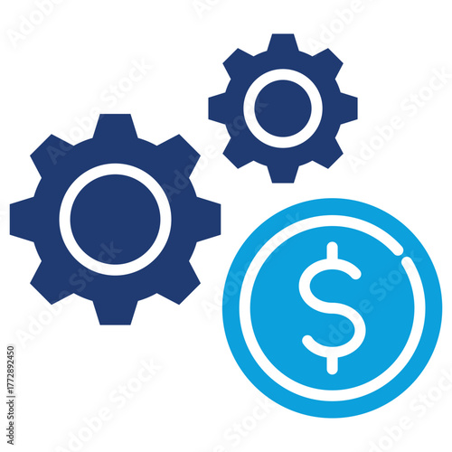 Process Flat Blue Icon