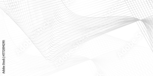 Abstract smooth frequency isolated element creative. Abstract wave blend stripes lines white background. Abstract wave line for banner, template, wallpaper background with wave design. 