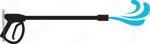 pressure washing gun silhouette