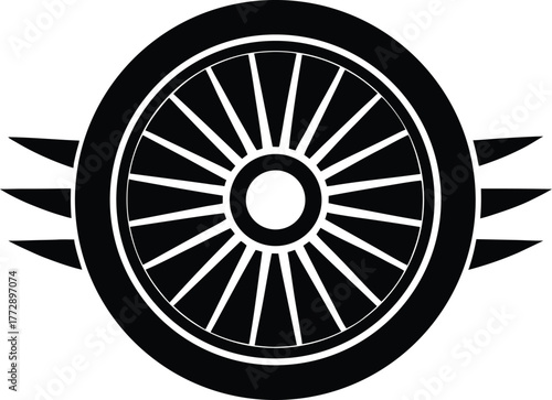Winged Wheel Speed Automotive Car Motorcycle Transport Garage Motorsport Vehicle Racing Emblem Logo Design Vector Illustration