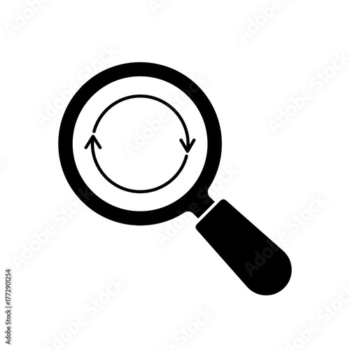 Search icon outline editable stroke line drawing eps