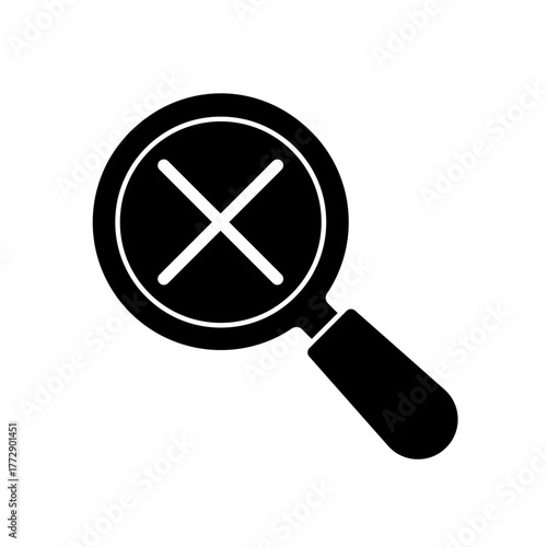 No Results icon outline editable stroke line drawing eps