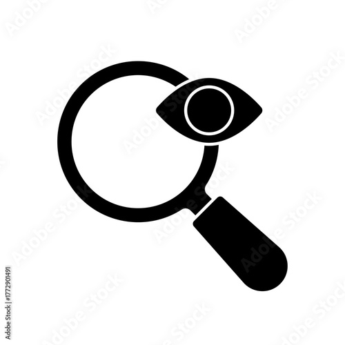 Seek icon outline editable stroke line drawing eps