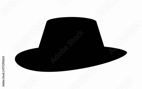 black bowler hat