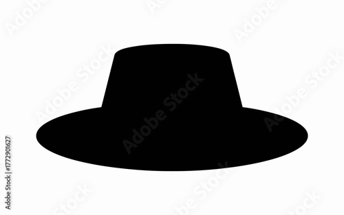 black bowler hat