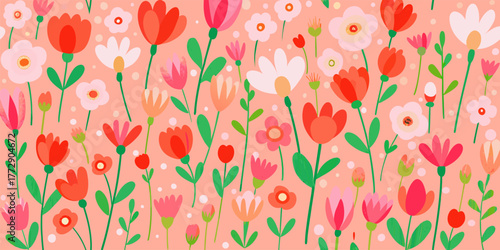 Charming Pastel Floral Pattern for Spring & Summer Designs