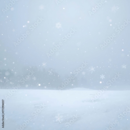 Wallpaper Mural winter landscape with snow Torontodigital.ca