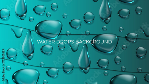 water drops on glass