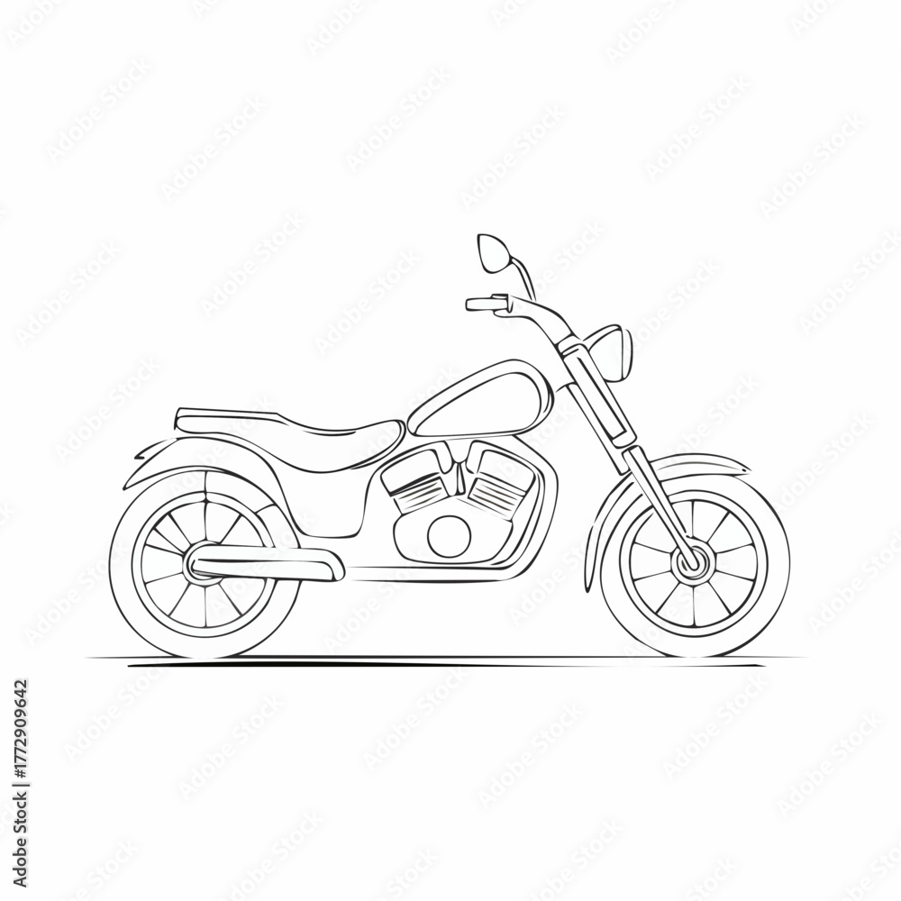 Fototapeta premium motorcycle vector illustration