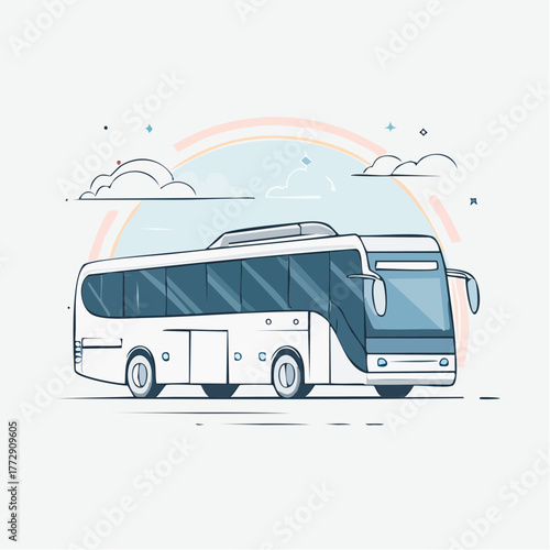 vector illustration of a bus