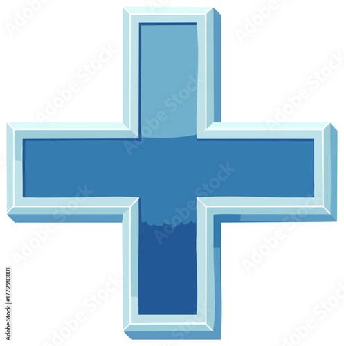 Blue Medical Plus Sign Icon Symbol Medicine Help First Aid  Hospital Clinic