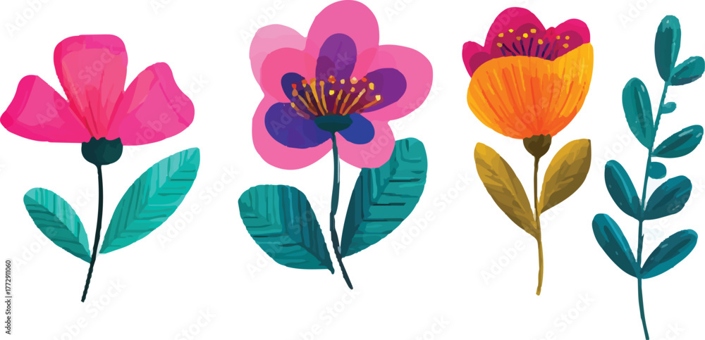 Obraz premium vector illustration of a flower