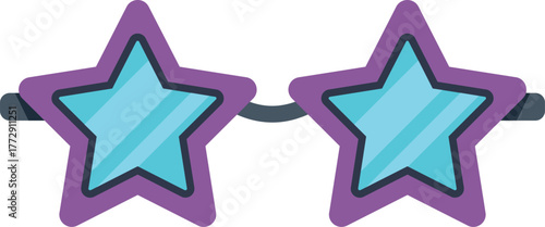 Quirky and fashionable star shaped sunglasses bring a touch of whimsy and glamour