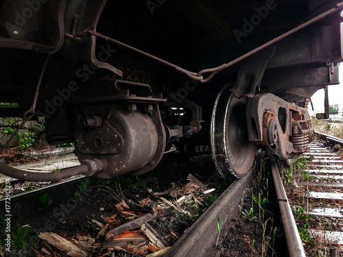 Photos A derailed carriage