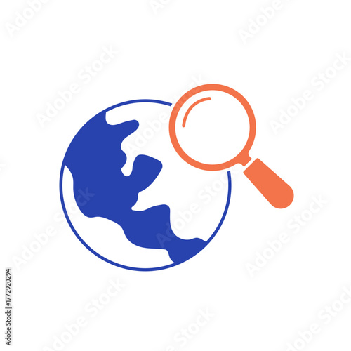 Explore icon outline editable stroke line drawing eps