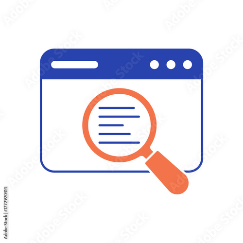 Search Online icon outline editable stroke line drawing eps