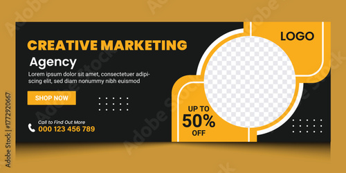 Creative Marketing Agency Social Media Cover Banner
