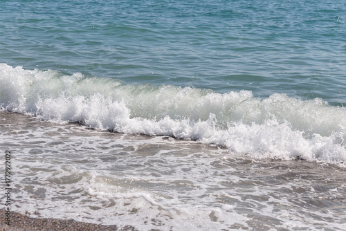 Scenic view of the sea with waves