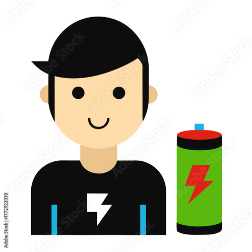 gamer avatar with energy drink