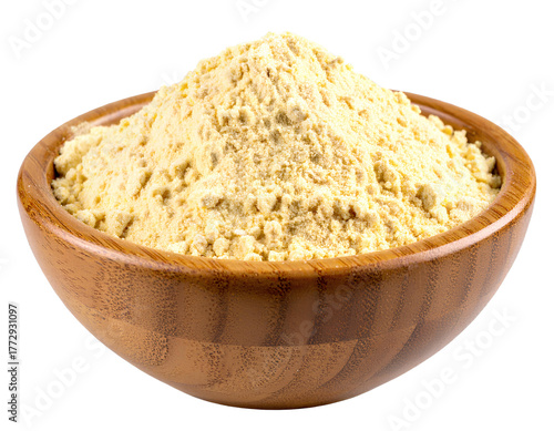 Chickpea Flour isolated on transparent background.