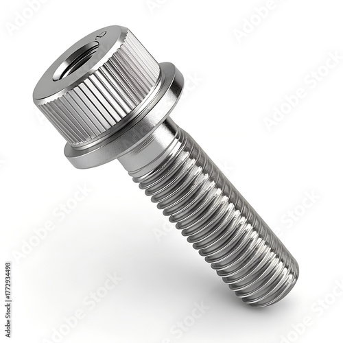 Stainless Steel Socket Head Cap Screw Close-Up