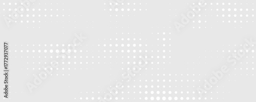 Dot white gray wave light technology texture background. Abstract big data digital concept.