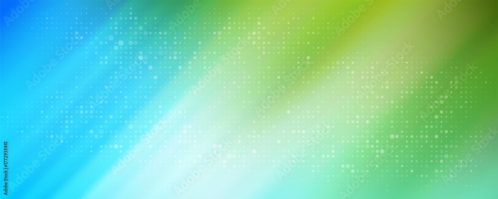 Shiny blue bokeh background with circles and flashes