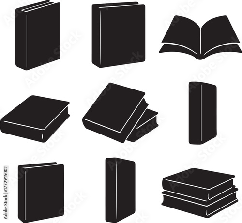 set of silhouette bock