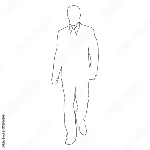 Walking Businessman