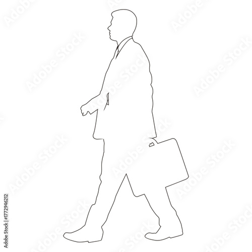 Walking Businessman