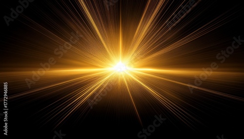 sun rays isolated on black background for design overlay